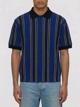 Junya Watanabe Polo in maglia di misto cotone a righe Junya Watanabe