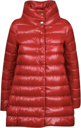 Herno Amelia Ultralight Donsjas A Vorm - Dames - Winterjassen - Rood - L - Nylon - Jassen