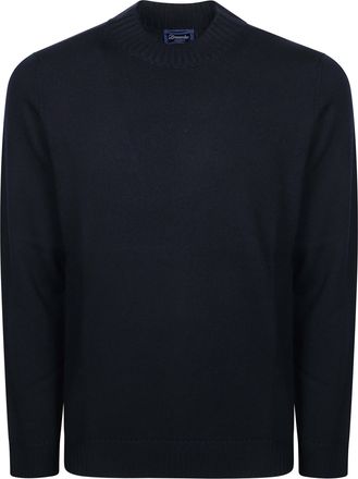 Drumohr Merino Long-Sleeve Ribbed Detail Merino Wool Sweater