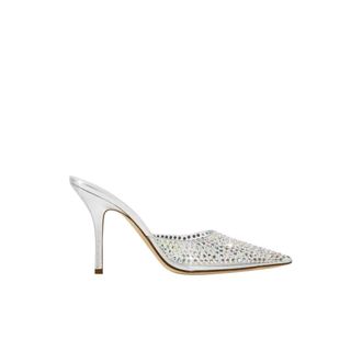 PARIS TEXAS Hollywood PVC Pointed-Toe Mules - Dames - Muiltjes - Grijs - 38 1/2 EU - Leer - Schoenen