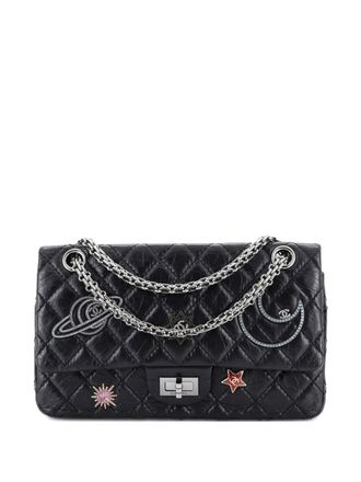 Chanel Space Charms Reissue 2.55 Flap Bag Quilted Aged Calfskin 225 shoulder bag - Black