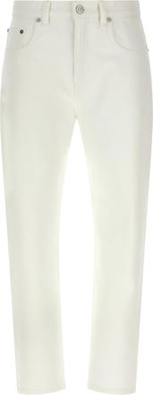 Victoria Beckham High Waist Jeans Bianco-Donna