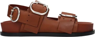 Jil Sander Leather Strap-On Mens Sandals