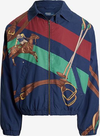 Polo Ralph Lauren Leichte Bomberjacke mit Pferdesport-Print The Big Baysport