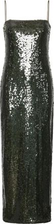 Rotate Sequin-embellished Slip Maxi Dress