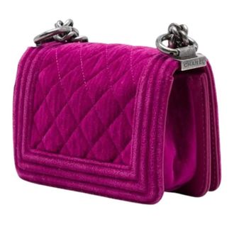 Chanel Pre-owned Boy Flap Mini Bag - Dames - Pre-owned - Roze - Maat: ONE Size Leer