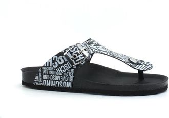 Love Moschino Slide Sandaal - Dames - Slippers - Zwart - 35 EU - Schoenen