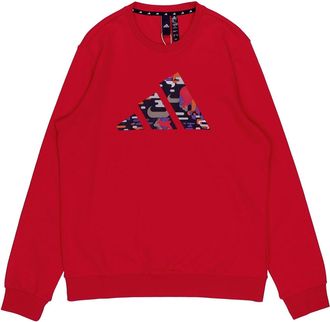 adidas CNY Graphic Logo Prints Sweatshirt Red GP1838