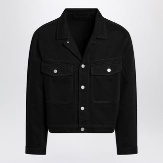 Christophe Lemaire schwarze Jeansjacke