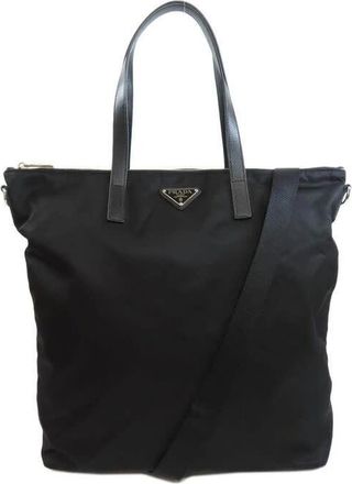 Prada Black Nylon Tote Bag