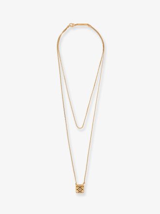 Loewe Paulas Ibiza -Collana Anagram Bomb&egrave; in ottone - LOEWE - gender_Woman