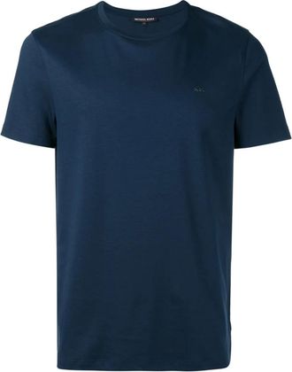Michael Kors Tops, Heren, Blauw, XL, Katoen, Basis Katoenen T-shirt
