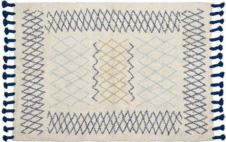 Beliani Rug ERZINCAN Beige 160 x 230 cm Cotton