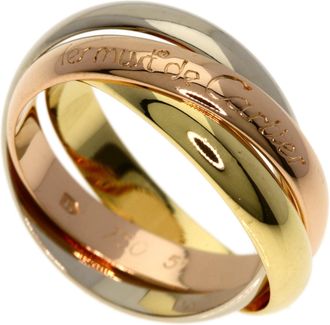 Cartier Trinity Yellow Gold (18K) Pink Gold (18K) White Gold (18K) Band Ring (Pre-Owned)