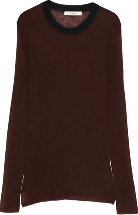 6397 stripe-detail jumper - Brown