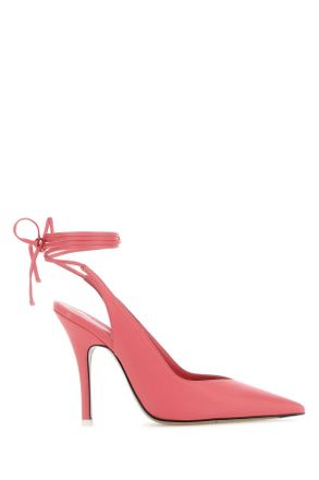 The Attico Pink Leather Venus Pumps