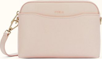 Furla Gea Pochette Xl Azalea Pink Textured Leather Woman