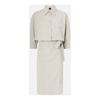 Pinko Shirt Dresses, female, Gray, Size: XS Ariane Abito Fluido