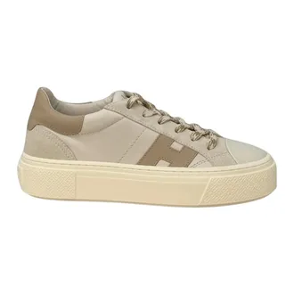 Hogan Sneakers, female, Beige, Size: 10 US H 705 Allacciato H