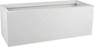 Eda Eda - Plastique-jardinera Graphit Up - 57 L - Dimensiones 79,5 X 29,5 X 29,5 Cm - Blanco Cerus&eacute;