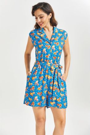 ModCloth Read It & Steep Romper in Roll With It at Nordstrom, Size X-Large