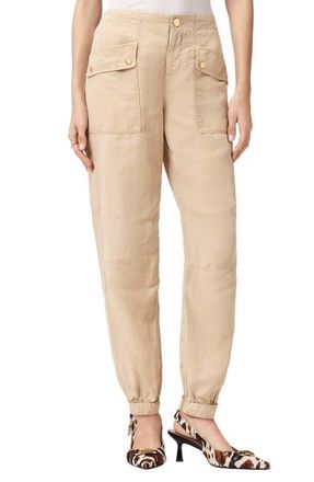 AllSaints Val Twill Cargo Pants in Taupe Brown at Nordstrom, Size 12 Us