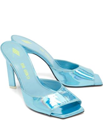 The Attico 115mm Devon leather sneakers - Blue