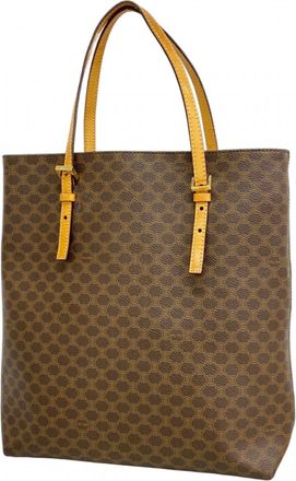 Celine Brown Pvc Tote Bag (Pre-Owned)