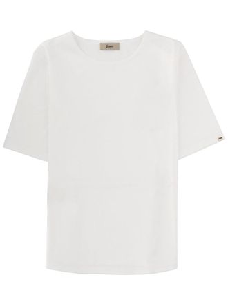 Herno Neutrals Pristine Boxy Crewneck T-Shirt
