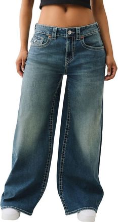 True Religion Jessie Big T Baggy Jeans in Cerulean Dream at Nordstrom, Size 29