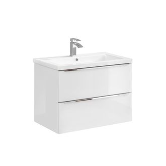 Petits Meubles Mueble lavabo encastrado estratificado Blanco
