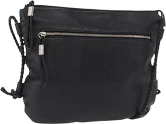 Gucci Pre-owned Vintage Leren Crossbodytas - Dames - Vintage Schoudertas - Zwart - ONE Size - Leer - Vintage