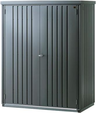 BIOHORT Armario Metalico Biohort Alto Jardin Color Gris Oscuro Metalizado 150