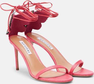 Aquazzura Papillon Damour embellished sandals