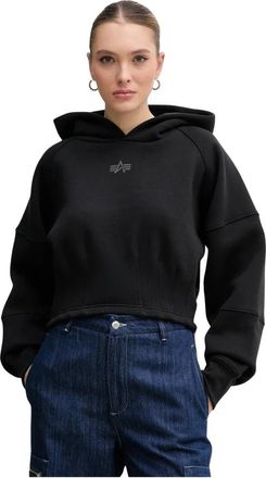 Alpha Industries Sweatshirts & Hoodies > Sweatshirts & Hoodies - Dames - Hoodies - Zwart - L - Hoodies & sweatvesten
