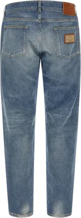 Dolce & Gabbana Straight-Leg Denim Jeans - Blue