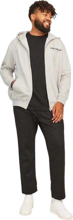 Jack & Jones Jack And Jones Heren Vester-hoodie met doorlopende rits (Maanstraal)