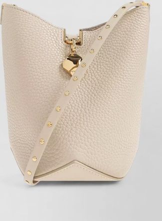 Lanvin bucket bag gold tone hardware strap