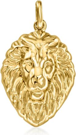 Ross-Simons 10kt Yellow Gold Lion Head Pendant