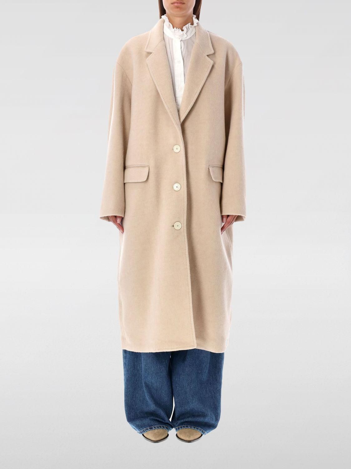 コート ISABEL MARANT Woman Coat Beige MA0030FGC3E01I 67LK Women's Coats Marant | ISABEL MARANT Official Online Store