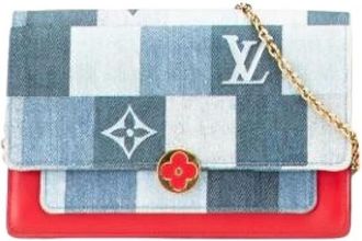Louis Vuitton Pre-owned Cross Body Bags, female, Multicolor, Size: ONE SIZE Pre-owned Denim wallets