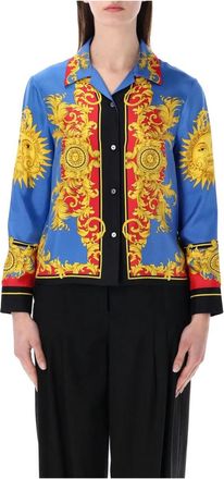 Versace Shirt Print The Sun - Dames - Overhemden - Veelkleurig - M - Overhemden