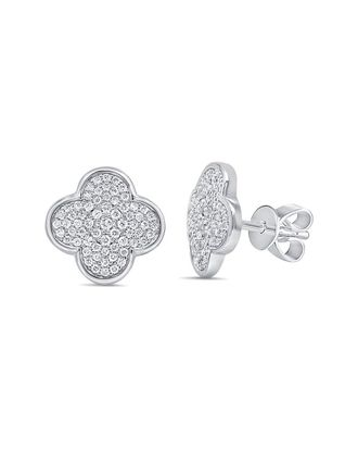 Sabrina Designs 14K 1.63 Ct. Tw. Diamond Clover Stud Earrings