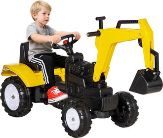 OEM Tractor A Pedales Para Ni&ntilde;os De +3 A&ntilde;os Con Pala Delantera Y Bocina Carga 35kg Tractor Infantil 107x42x71 Cm Amarillo