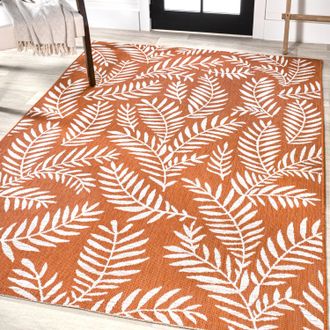 Jonathan Y Designs Nevis Palm Frond Indoor/Outdoor Area Rug