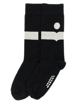 Isabel Marant Black Cotton Socks Clothing