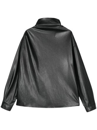 Nanushka Top con drappeggio - Nero