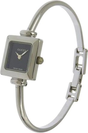 Gucci Pre-owned Watches, female, Black, Size: ONE SIZE Pre-owned Stainless Steel Watch