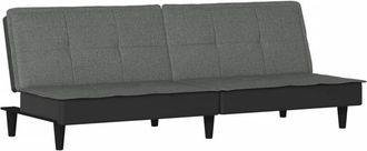 vidaXL Sof&aacute; Cama De Tela Gris Oscuro Vidaxl