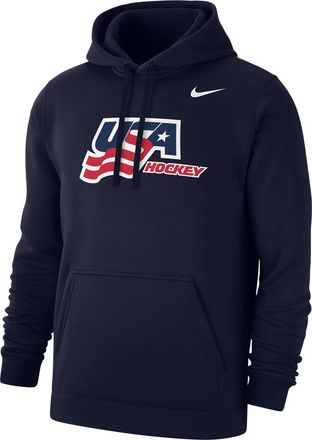 Nike Mens Fanwear Collection Hockey Club Fleece Pullover Hoodie in Blue | M31777USAH-NVY